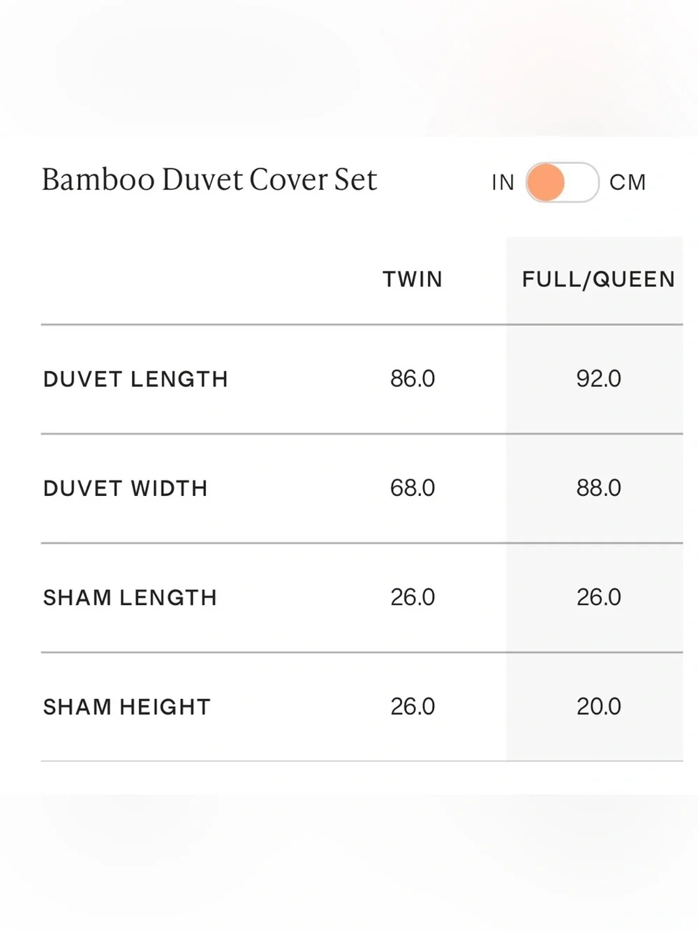 NWOT Quince Organic Bamboo 3 Pc Duvet Cover Set, Full/Queen (Sand)
